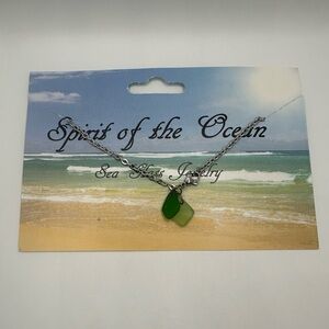 Sea glass anklet